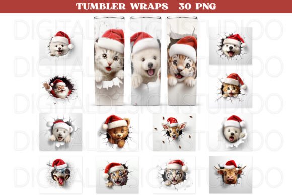 3D Christmas Bundle Skinny Tumbler Wraps Review