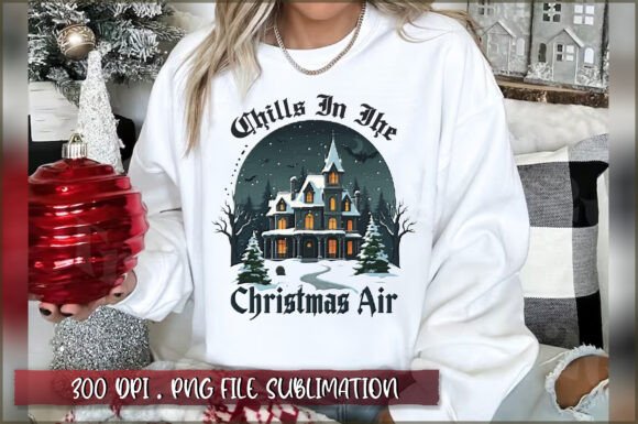Chills in the Christmas Air Sublimation: Premium Illustrations for Holiday Branding