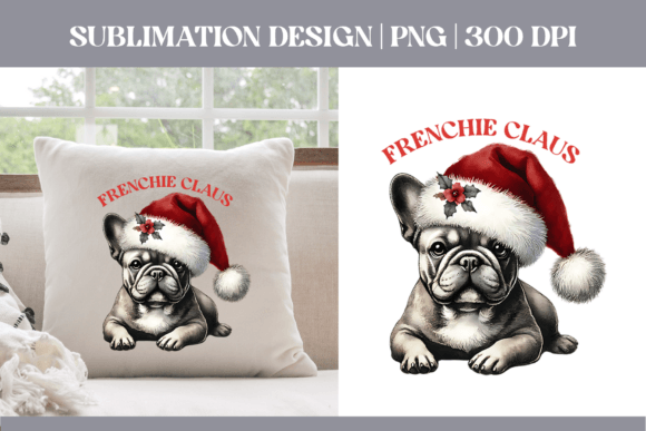 Christmas Dog Sublimation French Bulldog