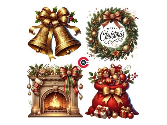 Christmas Festive Ornament Clipart PNG Review