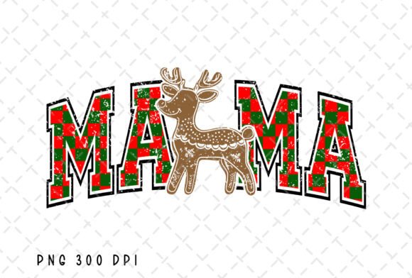 Christmas Mama Checkered Reindeer PNG: A Brand Designer's Review of Seasonal Illustrations