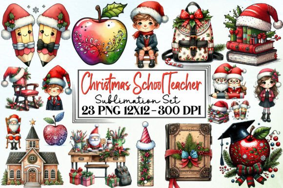 Christmas School Teacher Sublimation Set: A Review for Sellers