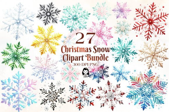 Christmas Snowflake Sublimation Clipart Review
