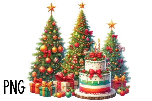 Coquette Pink Christmas Tree PNG Review for Modern Illustrations