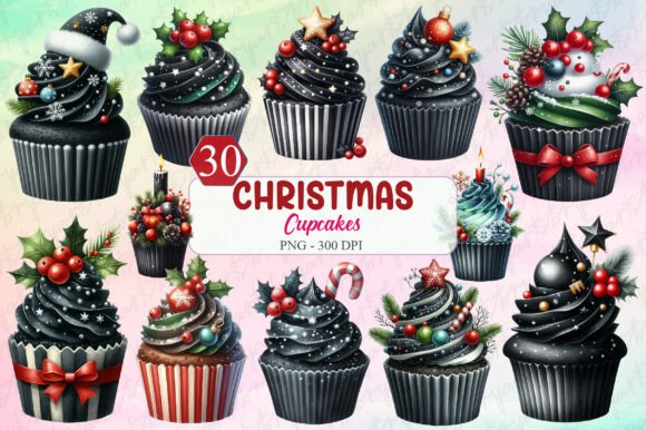 Cupcake Clipart, Christmas Cupcakes Png: A Review for Modern Illustrations