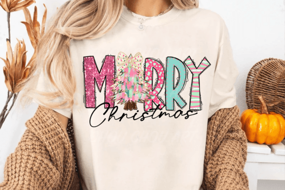 Merry Christmas Brushstroke Sublimation for Illustrations