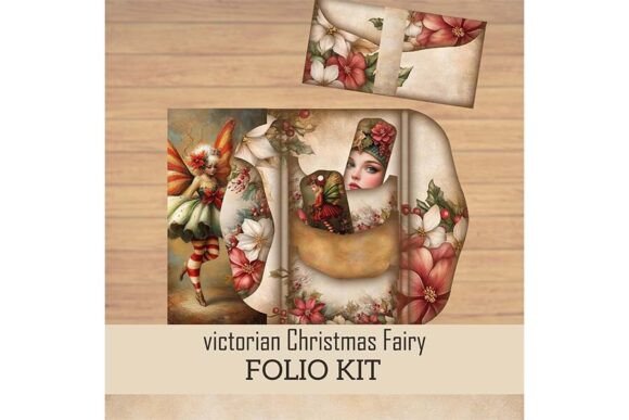 Victorian Christmas Fairy Folio Kit for Seasonal Illustrations