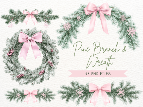Watercolor Christmas Garland Collection Review
