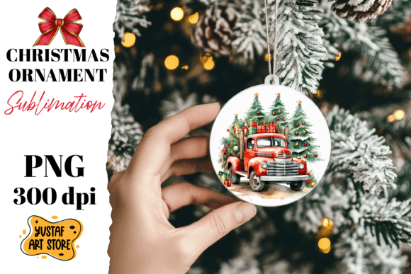 Watercolor Christmas Ornament Sublimatio: A Designer's Review of Festive Illustrations
